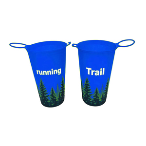 Gobelet de course pliable avec logo personnalisé, 200 ml/6,8 fl oz, TPU ultraléger, gobelet à eau portable pliable pour la course en trail, le marathon - Product Image 2