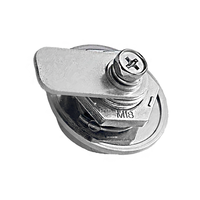 Serrure de porte d'armoire de distribution extérieure haute tension Laishengyuan MS404-1-2 en alliage de zinc LSY-204 sans clé, plaqué zinc, durée de vie prolongée