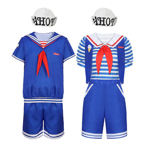 Disfraz de Cosplay de Stranger Things 5, Conjunto de Vendedor de Helados, Traje de Marinero Azul Marino, Juego de Rol Masculino, Atuendo de Anime - Product Image 4