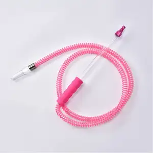 Tuyau de narguilé électronique chicha Led pour chicha tuyaux de crochet en silicone tuyaux d'eau tuyaux en plastique en plastique populaire chicha tuyau d'oeillet