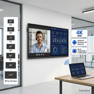 Pantalla Interactiva de 75 Pulgadas con Cámara Integrada y Sistema Dual para Escuelas, en Oferta - Product Image 1