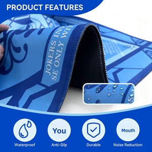 แผ่นรองเล่นไพ่นกกระจอกขายดี ลดเสียงรบกวน กันลื่น ทนทาน กันคราบสกปรก ขอบเย็บอย่างดี ขนาดใหญ่ รุ่นด้วงด่าน - Product Image 4