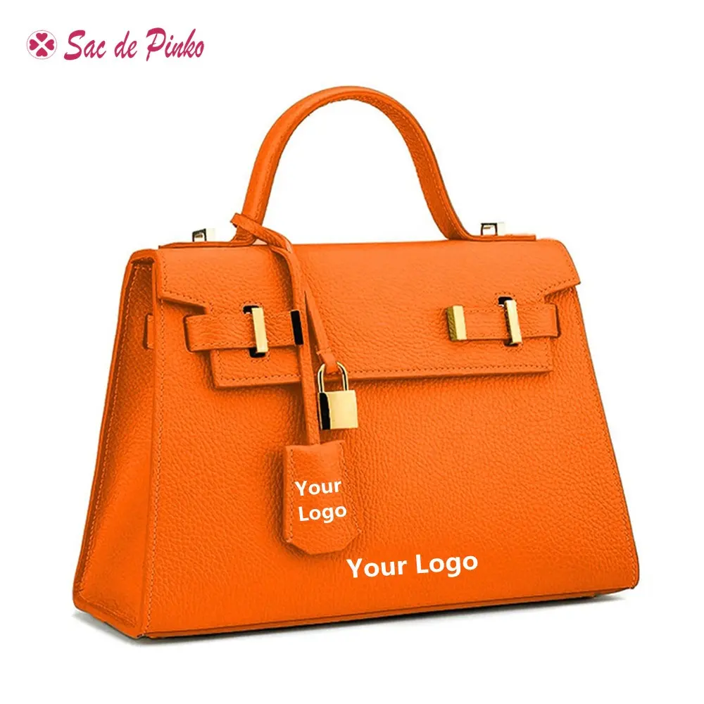Borse da donna classiche con Logo personalizzato all'ingrosso Fashion Design borse a mano da donna borse da donna di lusso in pelle vegana Pu