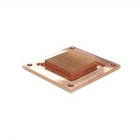 44*40*3mm Mini Skiving Heatsink Tembaga Ultra Tipis untuk Sistem Pendingin Air PC