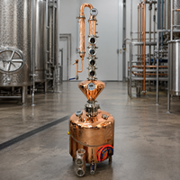 Offre Spéciale – Alambic de Distillation Teve 200L Tout Cuivre pour Brassage Domestique, Distillateur d'Alcool à 4 Plaques avec Pompe, Équipement de Distillation