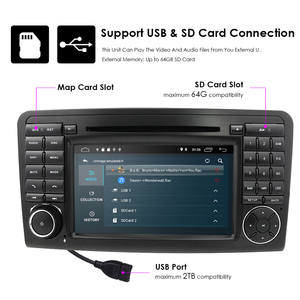 Iposter 7 "Android 9.0 <span class=keywords><strong>2</strong></span> DIN <span class=keywords><strong>Quad</strong></span>-<span class=keywords><strong>core</strong></span> <span class=keywords><strong>2</strong></span> DIN <span class=keywords><strong>2</strong></span> + 16 GB đài phát thanh xe DVD Player cho Mercedes Benz ml GL - Product Image 6