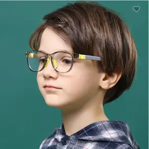 经典防蓝光阻挡电脑儿童光学框架眼框带铆钉装饰防蓝光儿童眼镜