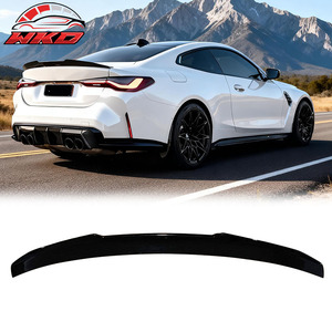 Convient pour BMW G22 Série 4 Coupé 2021-2026 Aileron de coffre style PSM Noir brillant - Product Image 1