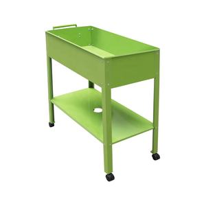 Jardinière surélevée à 2 niveaux, chariot de transport robuste, <span class=keywords><strong>étagère</strong></span> pour jardin - Product Image 4