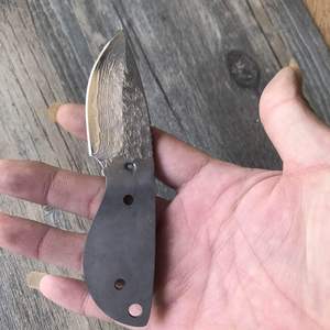 ใบมีดเหล็กดามัสกัสหยางเจียง ขนาด 60 มม. ขอบเรียบ ขนาดเท่าขนาดนิ้วโป้ง สำหรับทำมีด DIY สำหรับงานกลางแจ้ง ชิ้นส่วนสำหรับเครื่องมือทำมือ - Product Image 2