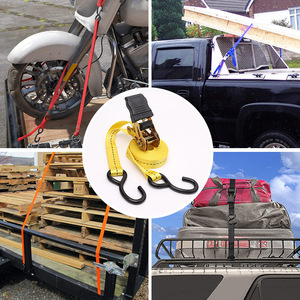 Sangles de fixation intérieures pour fourgonnettes et camions, système à cliquet en polyester haute ténacité, capacité de charge de 1000 kg, sangles à cliquet métalliques - Product Image 4