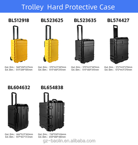 Valise rigide roulante étanche IP67, boîte de rangement d'outils portable à roulettes, protection contre les chocs, voyage, mousse EVA personnalisée BL604632, IP67 anti-poussière - Product Image 3