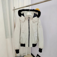 Veste d'hiver pour homme, chaude, pour l'extérieur, avec motif Scis, en fourrure de renard et duvet