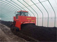 Machine de tourneur de compost de type chenille avec équipement d'engrais organique d'assemblage de moteur de noyau pour la vente d'utilisation d'usine de fabrication de ferme