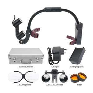 AMAIN 2.5X 3.5X <span class=keywords><strong>Dr</strong></span>. Kim Dental LED Head Light Lamp para lupas binoculares de aumento 5W Light Dentisit faro quirúrgico - Product Image 2