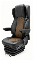Siège de camion robuste à suspension pneumatique avec massage, pièce de rechange, garantie commerciale pour Freightliner