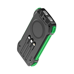แบตสำรองพลังงานแสงอาทิตย์ 10000mAh ขายส่ง พร้อมระบบชาร์จเร็วไร้สาย 15W และสายชาร์จในตัวแบบ Type-C/Ltn/Micro - Product Image 4
