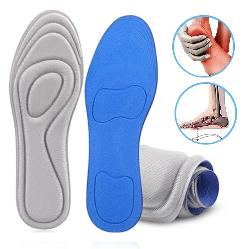 Sport&comfort Orthopedic Shoes Insoles Shock Absorption Arch Support Running Shoe Pad Memory Foam Insoles