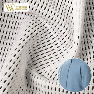 100% <span class=keywords><strong>Polyester</strong></span> thể thao vải nhanh khô nhẹ lưới lục giác cho quần áo dọc dệt kim loại - Product Image 1