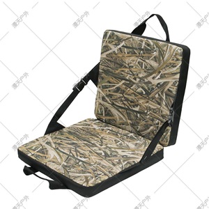 Outdoor Folding Seat Cushion Camouflage 600D Oxford Cloth Camping Hunting <b>Chair</b> Pad Rectangular Dried Leaves Pattern - Product Image 3