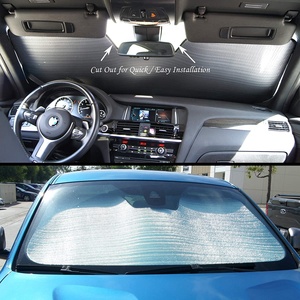 Accesorios del interior del coche parabrisas sombra ajuste personalizado rollo de parabrisas de coche sol sombra protector de plata sombrilla parasol - Product Image 5