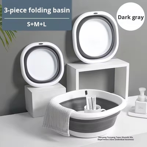 Hot Selling <strong>Plastic</strong> Washbasin Saving Space Foldable Tub <strong>Plastic</strong> Washtub Washbowl Portable Foldable Washbasin - Product Image 5