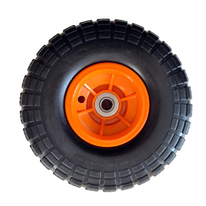 Cheng Jin Vehicles 3.50-4 Solid Tire Polyurethane Airless <b>Wheel</b> <b>For</b> <b>Trolleys</b> And Tool Carts 10 Inch Max Load 100kg - Product Image 2