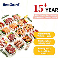 Barquette alimentaire jetable en polystyrène expansé (Styrofoam) pour viande, idéale pour l'emballage de bœuf cru, de steak et de viande fraîche