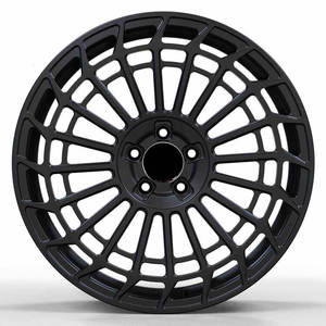 Jantes forgées Racing 5 trous 8.5j 9.5j multi-rayons noir mat en alliage 8x20 Felgen 5x112 19 pouces pour W221 W222 W223 - Product Image 3