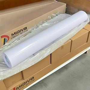 <strong>Glossy</strong> Matte <strong>White</strong> PVC Self Adhesive <strong>Vinyl</strong> Removable Permanent Blank Large Size Printable <strong>Vinyl</strong> Roll Advertising Material - Product Image 1