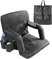 Chaise de stade pliable et inclinable portable, chaise de salle à manger en métal avec coussin rembourré, accoudoir et support dorsal OEM