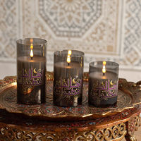 Lampe décorative Eid Mubarak Ramadan Kareem de Mermei, décoration de fête islamique musulmane pour la maison, bougie LED Eid