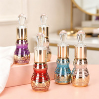 Flacons compte-gouttes en verre de luxe en forme de gourde 6ML 12ML, dorés électrolytiquement, estampage à chaud pour huiles essentielles et parfums