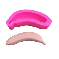 Moule à gâteau en mousse en forme de banane hyper-réaliste 3D, résistant au four, professionnel, pour dessert français, modèle H3664-3667