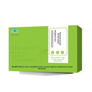 Thé aux graines de chanvre et Dang Gui de la marque Wild Yao Village, sous l'étiquette Blue Cap, aliment santé qui aide à hydrater les intestins et à favoriser les mouvements intestinaux - Product Image 1