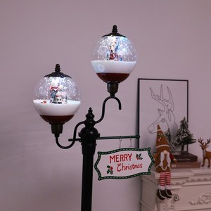 <span class=keywords><strong>Farola</strong></span> navideña musical artesanal festiva con farol musical que sopla nieve para iluminación navideña decorativa - Product Image 3