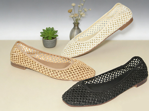 Scarpe basse casual da donna comode, traspiranti, leggere, <span class=keywords><strong>con</strong></span> suola morbida e punta chiusa, tipo <span class=keywords><strong>ballerine</strong></span>, per l'estate - Product Image 2