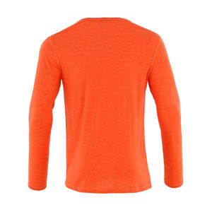 Maglietta a Maniche Lunghe da <span class=keywords><strong>Uomo</strong></span> con <span class=keywords><strong>Scollo</strong></span> a <span class=keywords><strong>V</strong></span>, 100% Lana Merino, Stampa Serigrafica, Ecologica, Traspirante, Comoda, Casual e alla Moda - Product Image 2