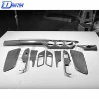 Kits d'intérieur Drifton pour Mustang 2014-2022, pièces en fibre de carbone avec tissage 3K/6K/12K, style sportif, protection UV