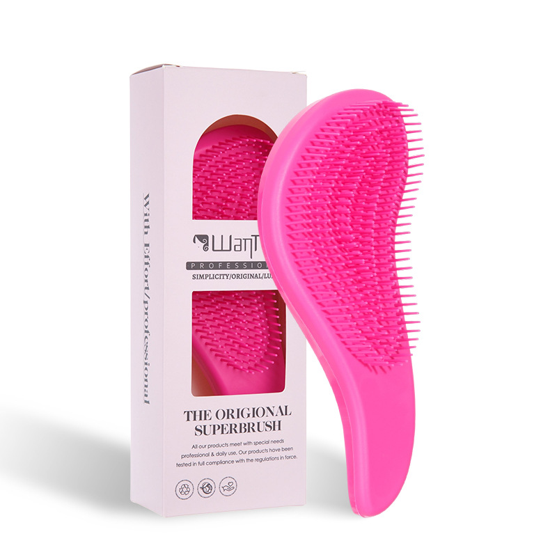 Peigne lissant, rose rouge