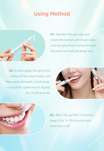 Gel de stylo de blanchiment des dents sans peroxyde de couverture argentée de 2ml pour le blanchiment des dents - Product Image 4