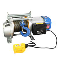 Palans électriques multifonctionnels en aluminium de marque Hanxiang, 220V, palan domestique 1t, petit palan électrique à câble métallique, 1-100M