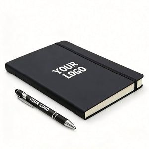 Carnet de notes en cuir PU A5/A6 personnalisé avec logo gravé, idéal pour les cadeaux d'affaires promotionnels en gros – Carnet de planification sur mesure - Product Image 1