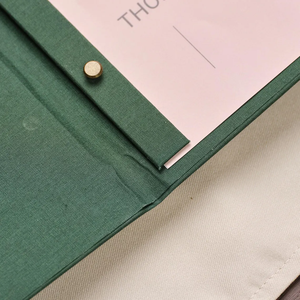 Couverture de menu en tissu de type pliant innovant impression personnalisée Restaurant bar signe texte hôtel restauration <span class=keywords><strong>porte</strong></span>-menus en lin à encliqueter - Product Image 5