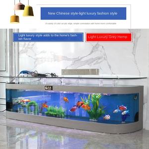 <span class=keywords><strong>ตู้</strong></span>ปลาทรงยุโรปแบบ<span class=keywords><strong>กระจก</strong></span> ตกแต่งด้วย<span class=keywords><strong>ปลาทอง</strong></span> ใช้เป็นตู้วางทีวี ดีไซน์สร้างสรรค์ ระบบไร้น้ำ สำหรับห้องนั่งเล่น ใช้ในบ้าน - Product Image 4