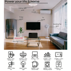 Sistema de Almacenamiento de Energía de 12V 2kW, Estación de Energía Portátil Expandible de 2.7kWh con Función Serie y Paralelo - Product Image 6