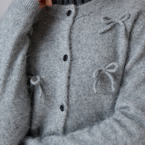 Knitwear Manufacturers OEM ODM Angola Wool Long Sleeve Women Knitted <b>Cardigan</b> <b>Sweater</b> - Product Image 5