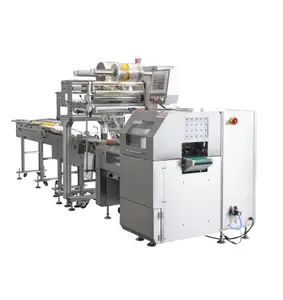 Máquina de embalaje de flujo automático de alimentación de correa completa de alta calidad para alimentos Moon Cake Cup Cake Bread