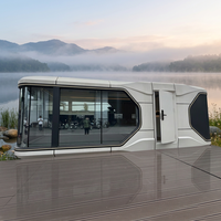 Villa Modulaire Préfabriquée de Luxe en Conteneur, Type Capsule Spatiale, pour Complexes Hôteliers