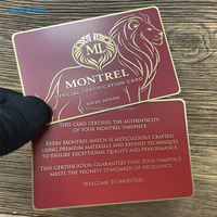 Tarjetas de Membresía VIP Empresariales Personalizadas de Acero Inoxidable/Aluminio Electrochapado, Código QR Grabado, Borde Negro Dorado, Diseño Tradicional